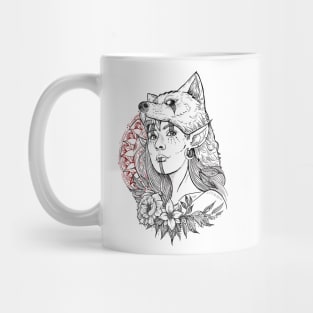 Deer shaman girl Mug